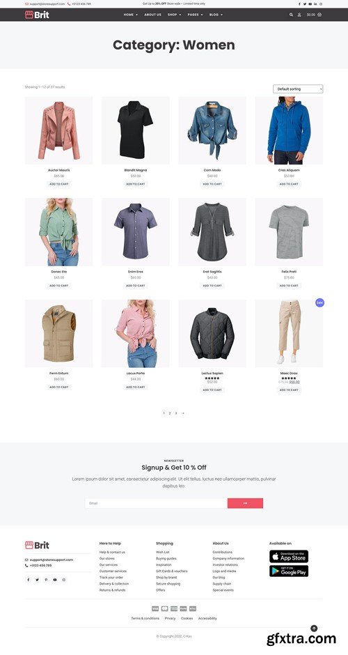 Brit - WooCommerce Elementor Pro Template Kit 3U9U72R