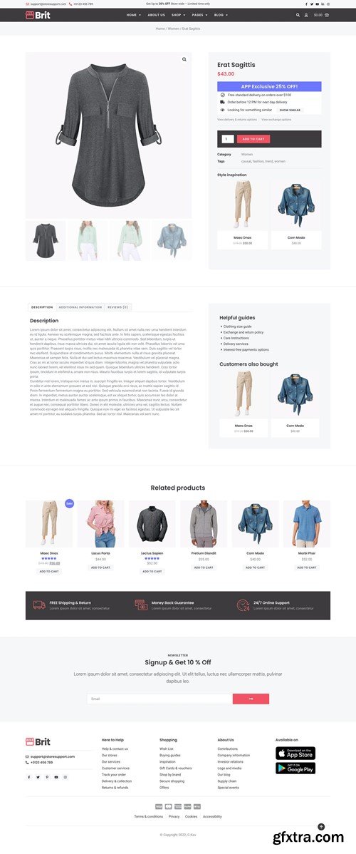 Brit - WooCommerce Elementor Pro Template Kit 3U9U72R