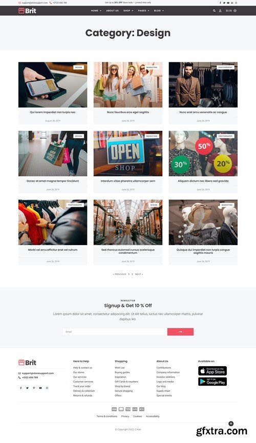 Brit - WooCommerce Elementor Pro Template Kit 3U9U72R