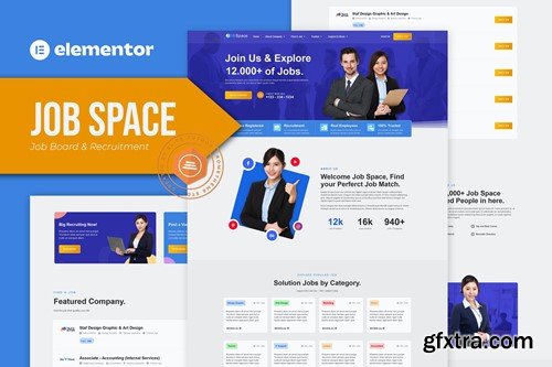 Job Space - Job Board & Recruitment Elementor Template Kit 4S7EJBQ