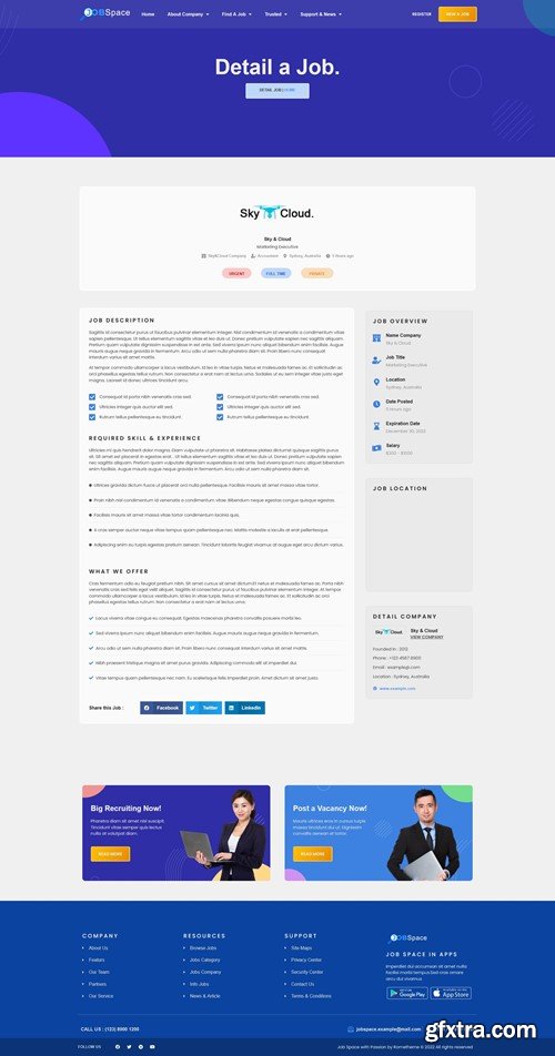 Job Space - Job Board & Recruitment Elementor Template Kit 4S7EJBQ