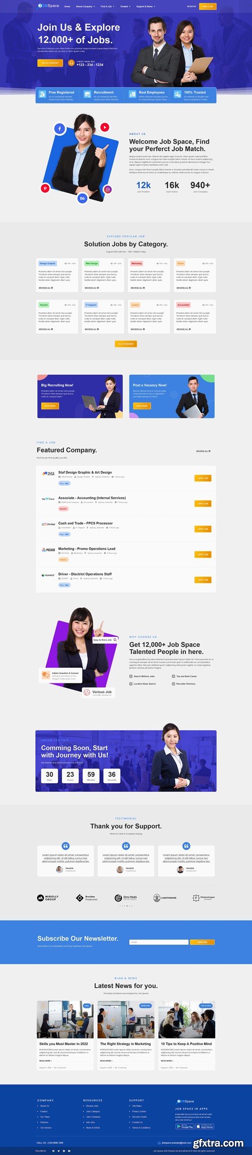 Job Space - Job Board & Recruitment Elementor Template Kit 4S7EJBQ