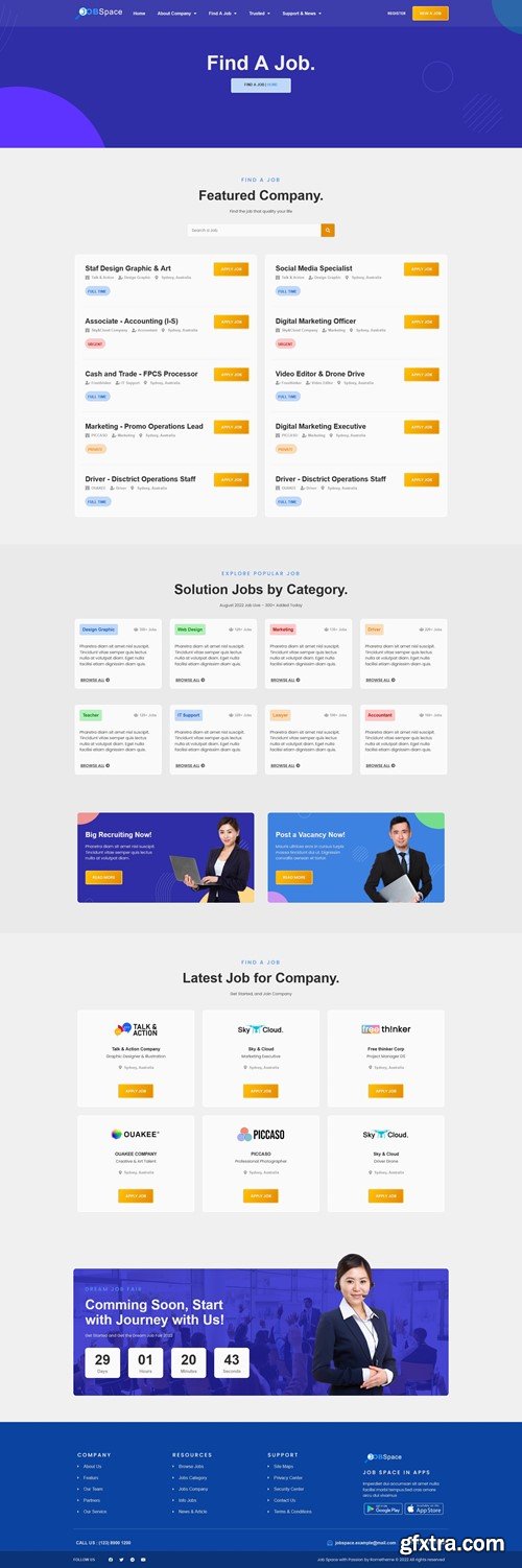 Job Space - Job Board & Recruitment Elementor Template Kit 4S7EJBQ