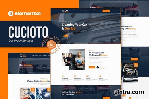 Cucioto - Car Wash Services Elementor Template Kit Q4B85FK