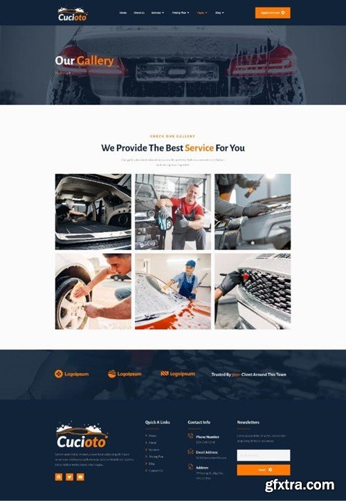 Cucioto - Car Wash Services Elementor Template Kit Q4B85FK