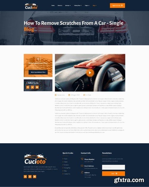 Cucioto - Car Wash Services Elementor Template Kit Q4B85FK