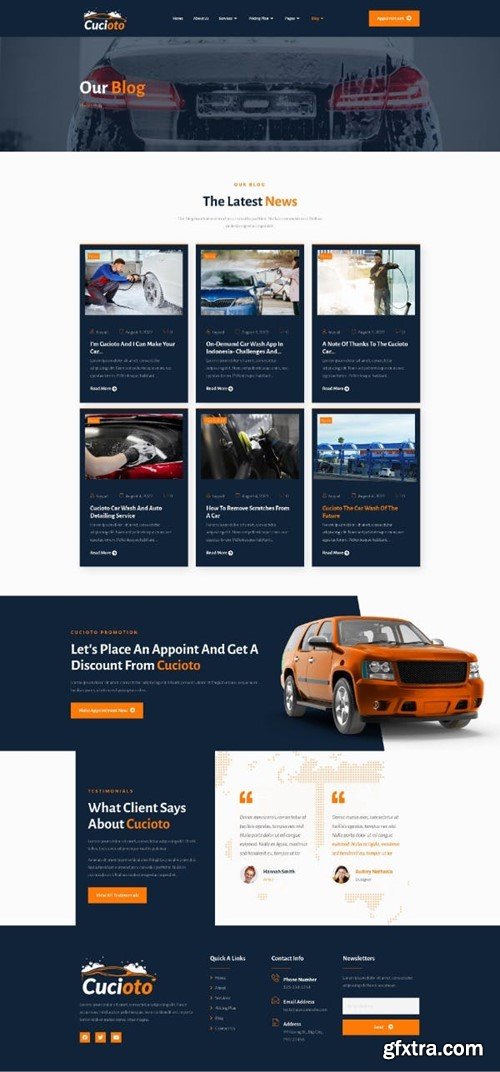 Cucioto - Car Wash Services Elementor Template Kit Q4B85FK