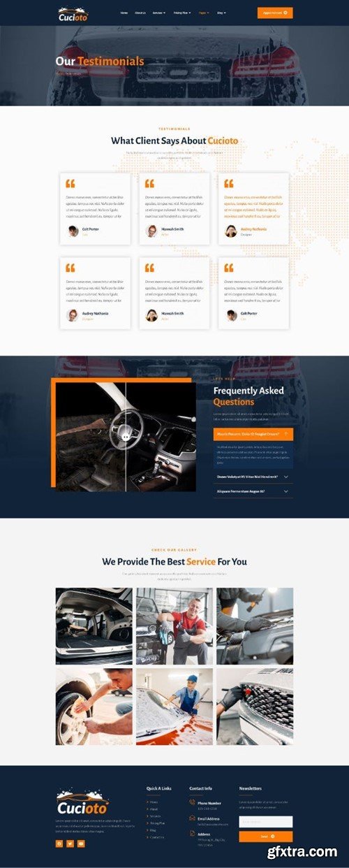 Cucioto - Car Wash Services Elementor Template Kit Q4B85FK