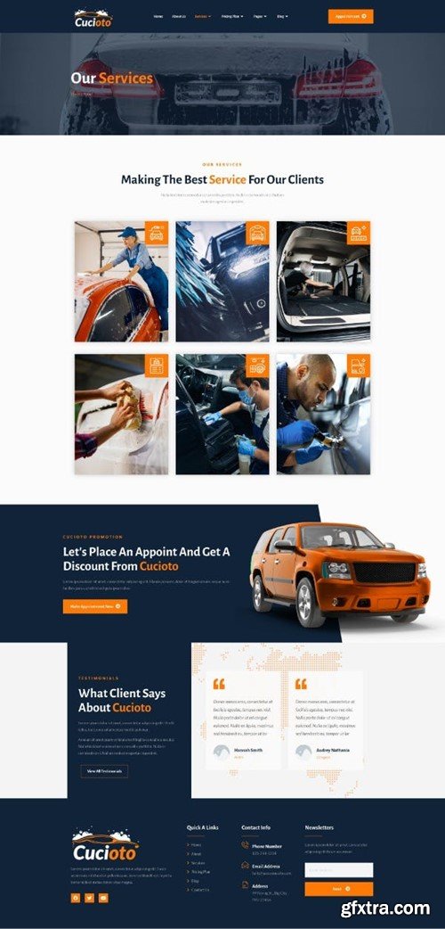 Cucioto - Car Wash Services Elementor Template Kit Q4B85FK