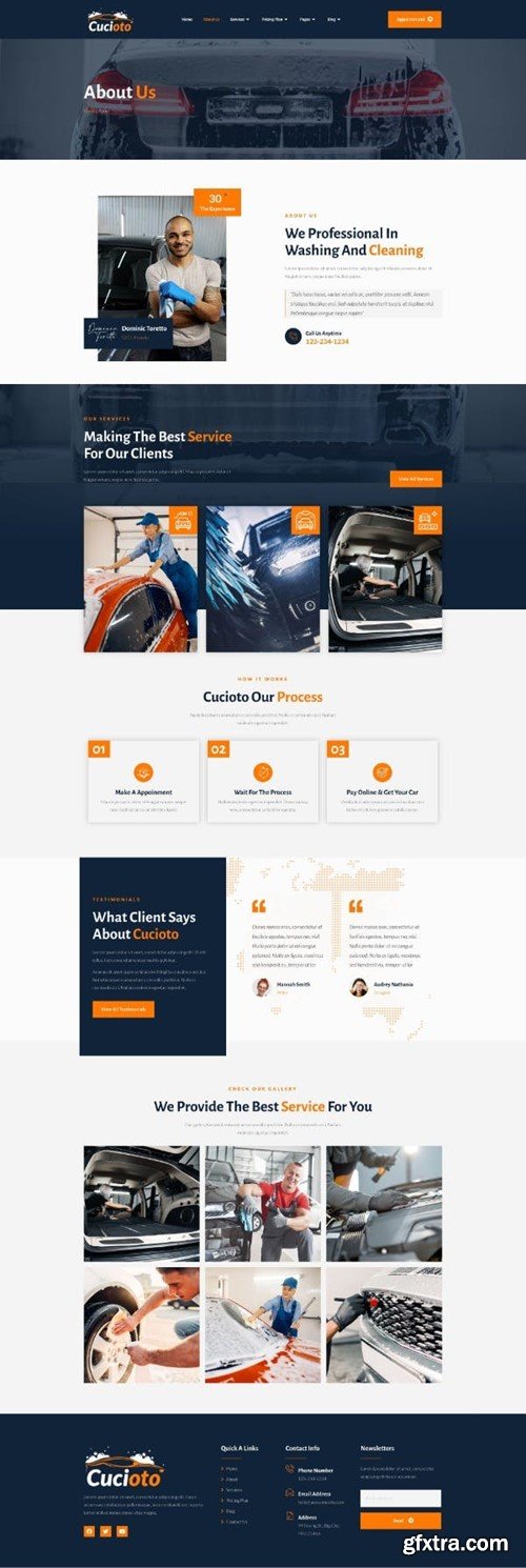 Cucioto - Car Wash Services Elementor Template Kit Q4B85FK