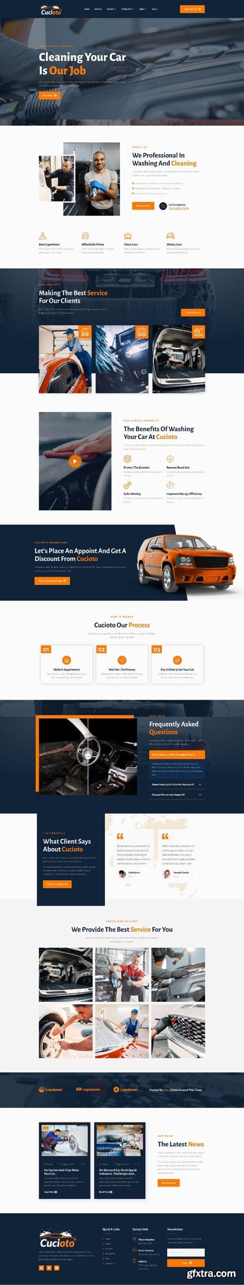 Cucioto - Car Wash Services Elementor Template Kit Q4B85FK