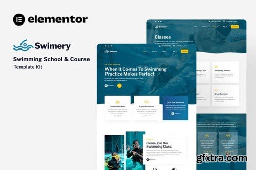 Swimery - Swimming School & Course Elementor Template Kit G9FDZP9