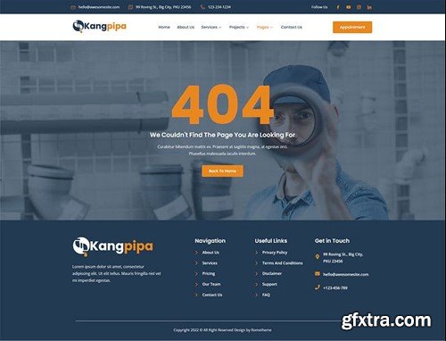 Kangpipa - Plumbing Services Elementor Template Kit TEU7UF9