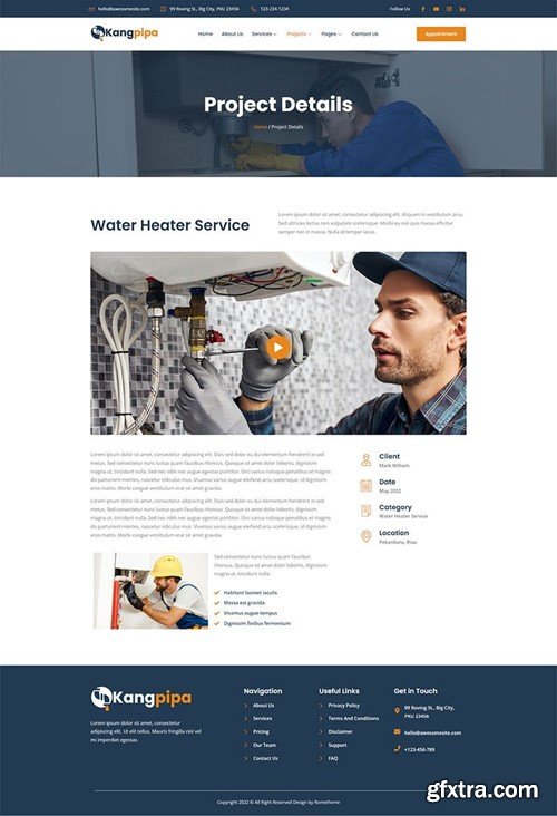 Kangpipa - Plumbing Services Elementor Template Kit TEU7UF9