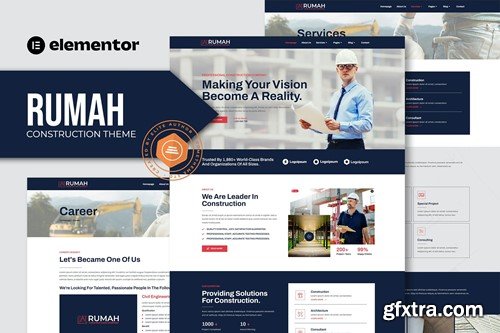 Rumah - Construction Theme Elementor Template Kit 3K5ZDF4