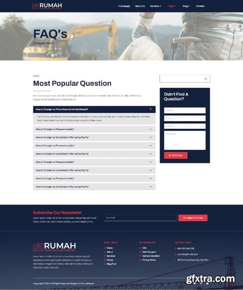 Rumah - Construction Theme Elementor Template Kit 3K5ZDF4