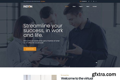 Inston - Virtual Assistant Services Elementor Template Kit WVGP857