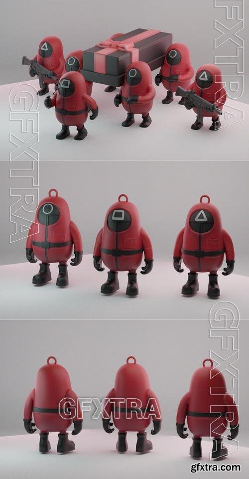 Squid game fall guys skin - Rubim &ndash; 3D Print Model