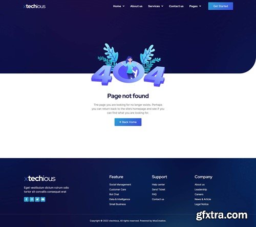 Xtechious - Saas & Digital Tech Company Elementor Template Kit AVDDQXR