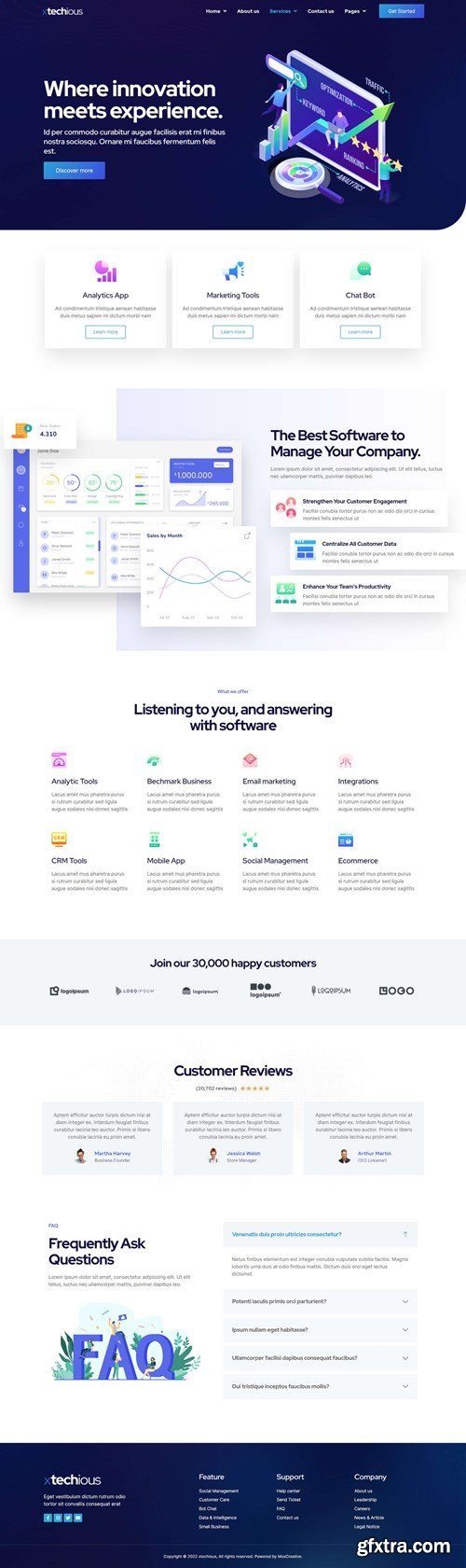 Xtechious - Saas & Digital Tech Company Elementor Template Kit AVDDQXR