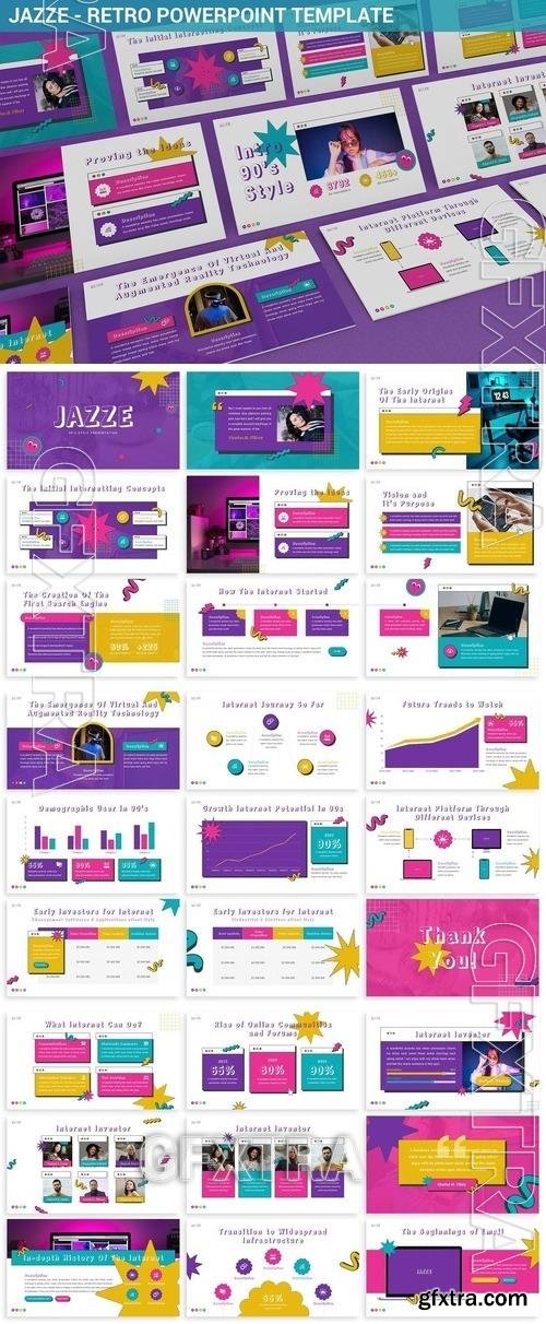 Jazze - Retro Powerpoint Template J8MSQQC