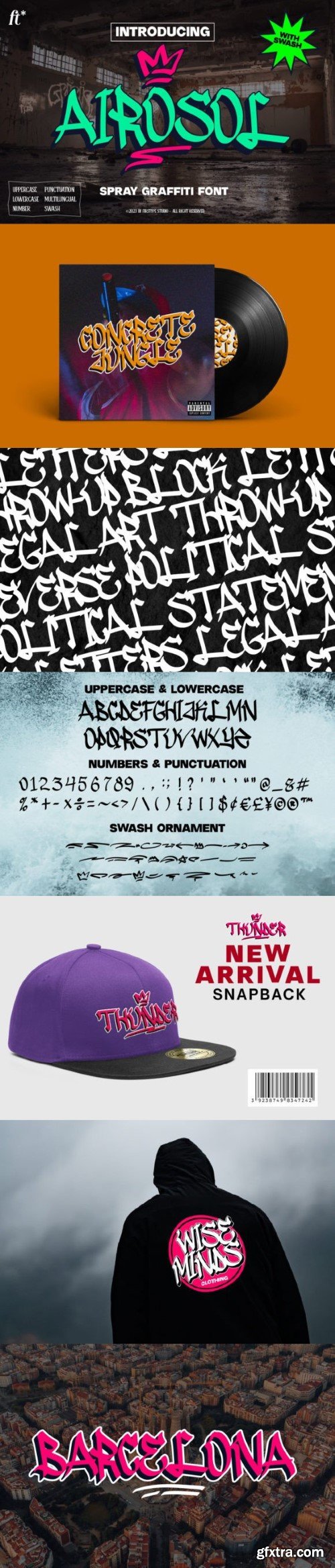 Airosol Spray Graffiti Font