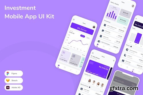 Investment Mobile App UI Kit HNU3KG3