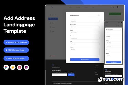 Add Address Landing Page Template PWKESZP