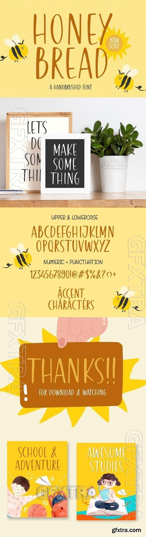 Honey Bread Handwriting Font HPMZLSV