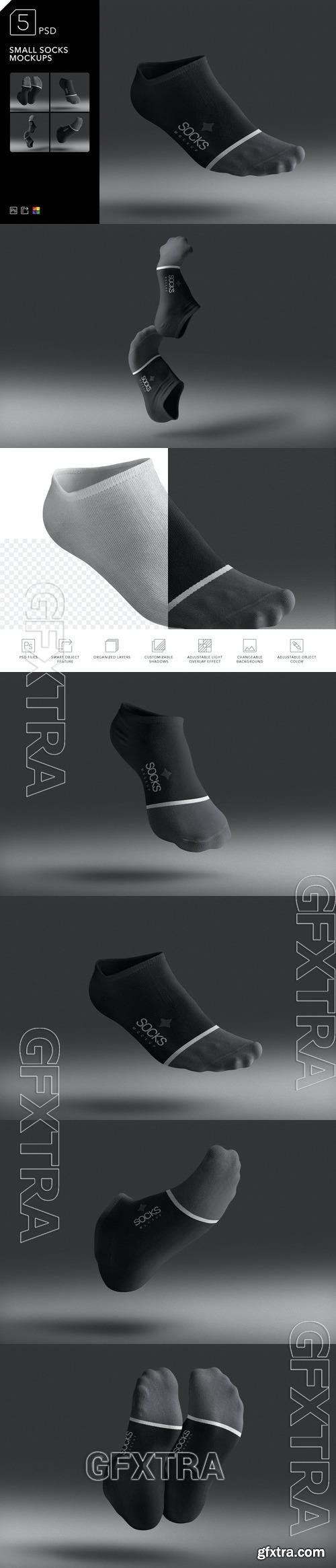 Small Socks Mockups LJ3UDSW