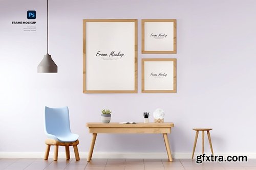 Mockup frame kids room GZ6AVUX