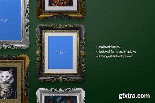 Frame Mockup 40 x 50 Old Antique VVYJWR5