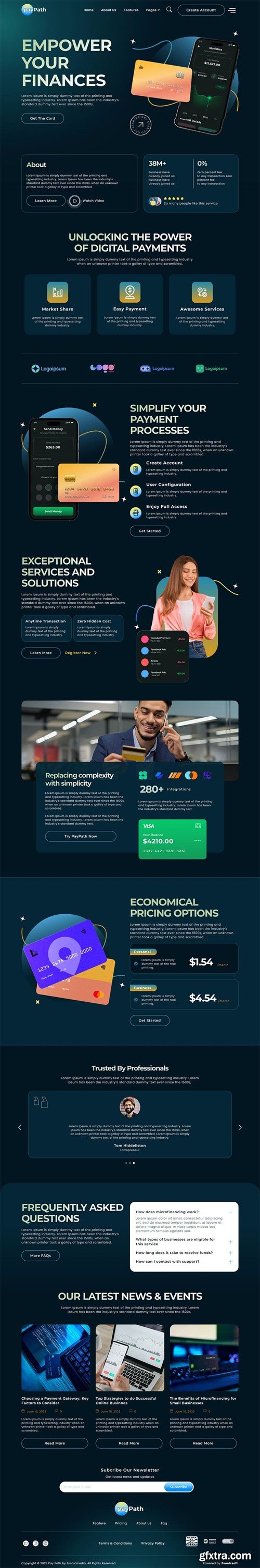 PayPath - Online Payment Gateway Elementor Template Kit Q759SDB