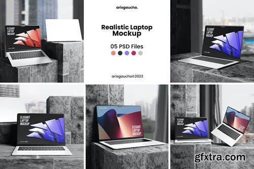 Realistic Laptop Mockup 3AYA9HE