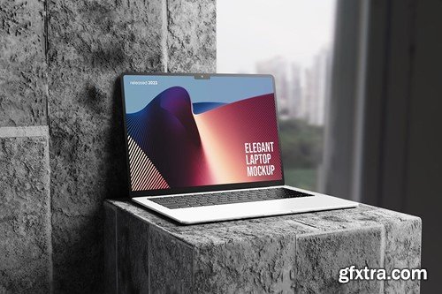 Realistic Laptop Mockup 3AYA9HE