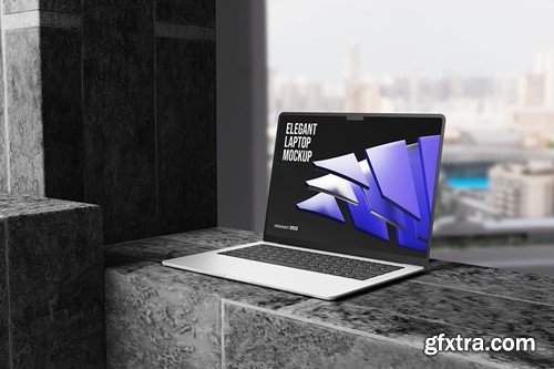 Realistic Laptop Mockup 3AYA9HE