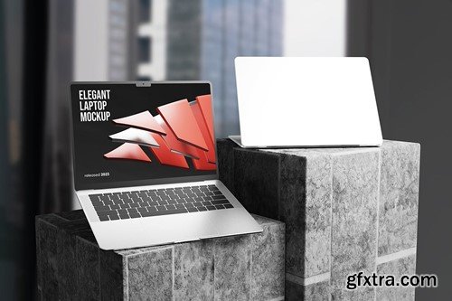 Realistic Laptop Mockup 3AYA9HE