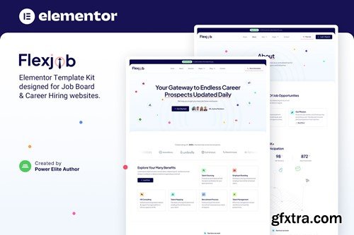 Flexjob – Job Board & Vacancies Elementor Template Kit D8CCUCX
