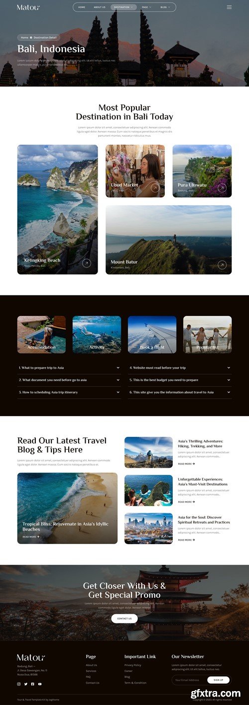 Matour – Tour & Travel Agency Elementor Template Kit ATQ27LC