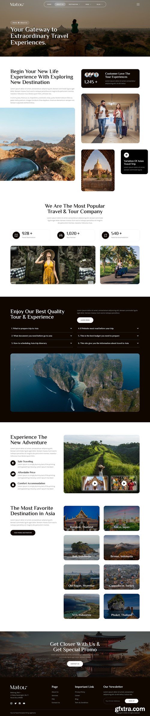 Matour – Tour & Travel Agency Elementor Template Kit ATQ27LC