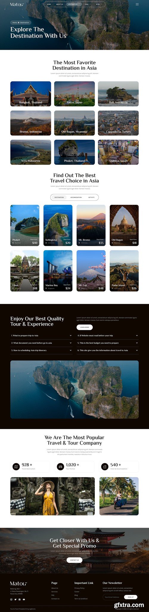 Matour – Tour & Travel Agency Elementor Template Kit ATQ27LC