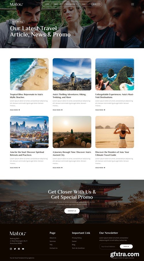 Matour – Tour & Travel Agency Elementor Template Kit ATQ27LC