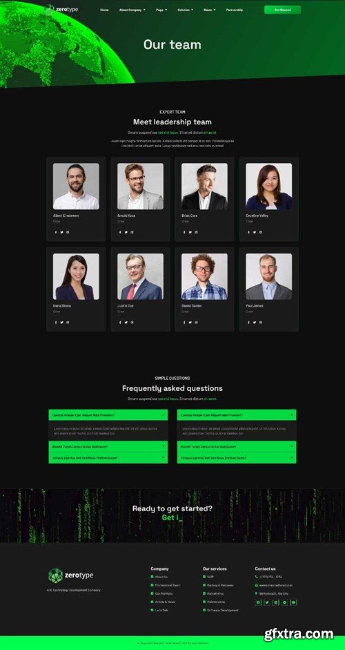 Zerotype - Technology & Software Company Elementor Template Kit Z4N6VA4