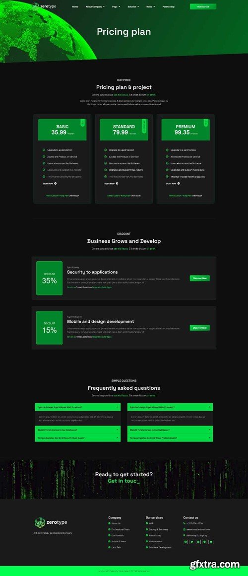 Zerotype - Technology & Software Company Elementor Template Kit Z4N6VA4