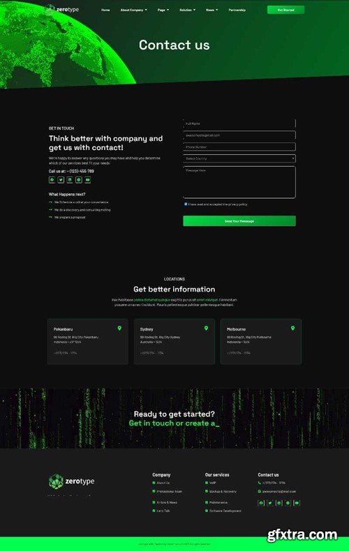 Zerotype - Technology & Software Company Elementor Template Kit Z4N6VA4