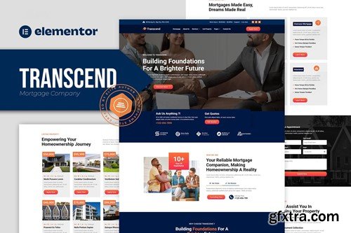 Transcend - Mortgage Lending Elementor Template Kit 9FLNESH