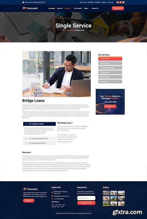 Transcend - Mortgage Lending Elementor Template Kit 9FLNESH