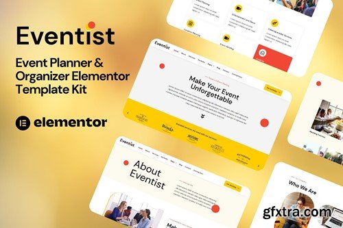 Eventist - Event Planner & Organizer Elementor Template Kit GTB6AHJ