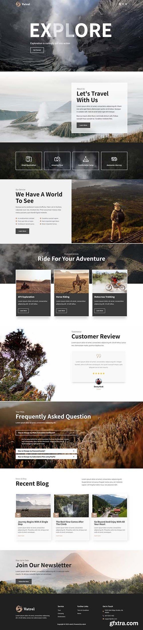 Vatrel - Adventure & Tour Elementor Template Kit 3RCWGYY