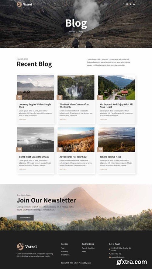 Vatrel - Adventure & Tour Elementor Template Kit 3RCWGYY